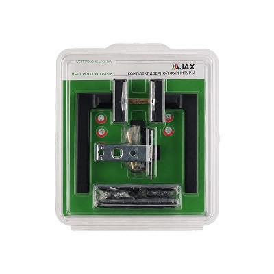 Комплект ручек AJAX с защелкой, петлями A/SET POLO JK.LP45.W BL-24 черный