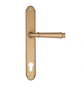 Дверная ручка на планке Fratelli Cattini FARFALLA CYL PL01-BS матовая латунь