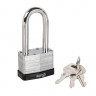 Замок навесной PUNTO PK-6550L 3 key англ. длинная дужка