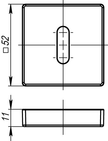 Накладка ARMADILLO NORMAL PS USQ  BB-17 2 шт Коричневая бронза