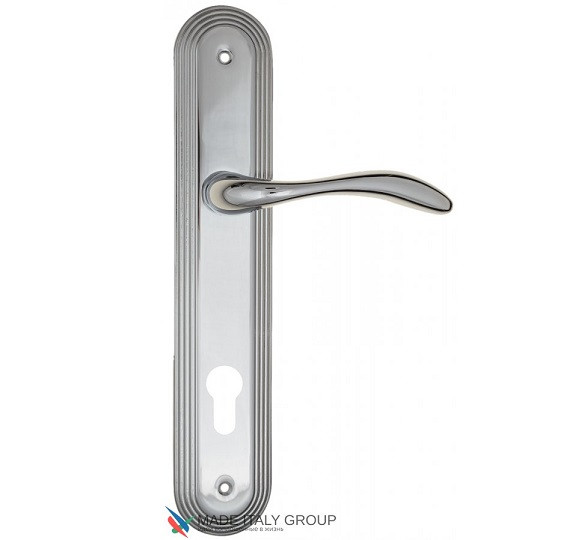 Дверная ручка на планке Fratelli Cattini LUCCIA CYL PL288-CR полированный хром