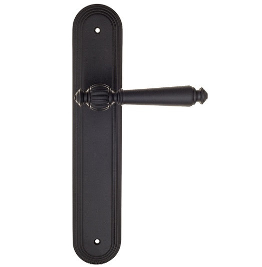 Дверная ручка на планке Fratelli Cattini MARANI PL288-NM матовый черный