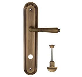 Дверная ручка на планке Fratelli Cattini TOSCANA WC-2 PL288-BY матовая бронза