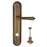 Дверная ручка на планке Fratelli Cattini TOSCANA WC-2 PL288-BY матовая бронза