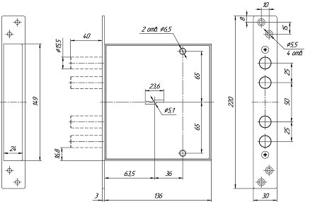 Замок врезной сувальдный МЕТТЭМ ЗВ8 141.0.1 5 кл.