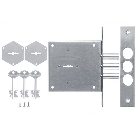 Замок врезной сувальдный KERBEROS 110.21.003, 5 кл.