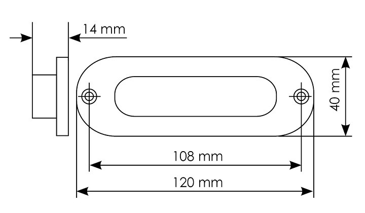Ручка для раздвижной двери MORELLI MHS120 BL Черный