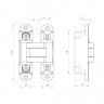 Петля скрытой установки ARMADILLO U3D5000.VPG WH белый TECH