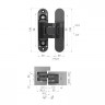 Петля скрытой установки ARMADILLO U3D5000.VPG WH белый TECH