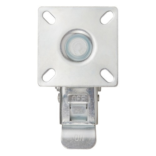 Опора колесная со стопором и площадкой AJAX WL/B-60R/50 kg brake резина