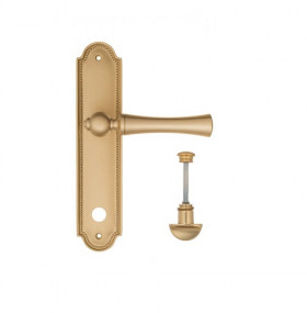 Дверная ручка на планке Fratelli Cattini FOGGIA WC-2 PL248-BS матовая латунь